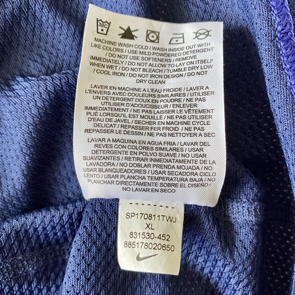 Nike Running Dri Fit Purple/Blue Mesh-Back Shirt XL - Picture 8 of 8